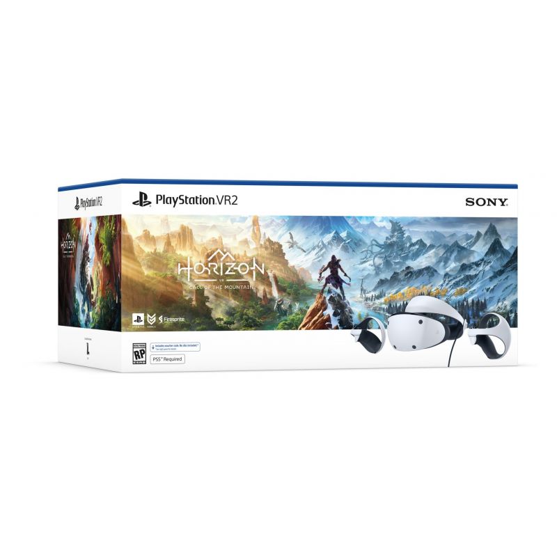 PLAYSTATION VR 2 + HORIZON CALL OF THE MOUNTAIN + SENSE CONTROLLER