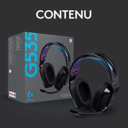 CASQUE LOGITECH GAMING - G535 LIGHTSPEED WIRELESS GAMING - BLACK