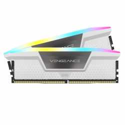 DDR 5 CORSAIR VENGEANCE RGB32 GO (2 X 16 GO) 6200 MHZ CL36 - BLANC