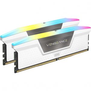 DDR 5 CORSAIR VENGEANCE RGB32 GO (2 X 16 GO) 6200 MHZ CL36 - BLANC
