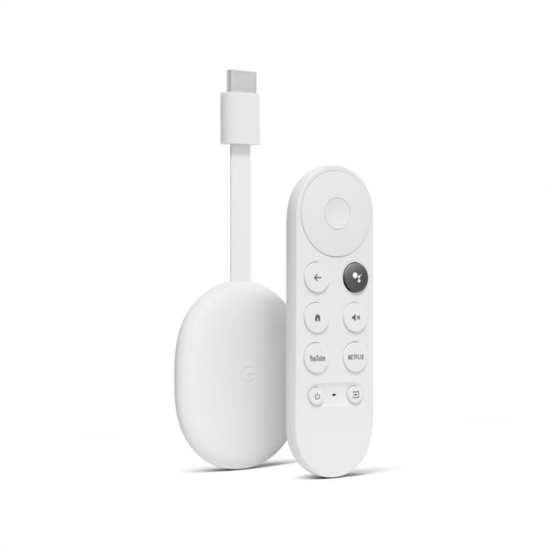 GOOGLE CHROMECAST GOOGLE TV 1080P HD BLANC