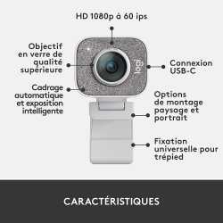 WEBCAM LOGITECH - STREAMCAM WHITE