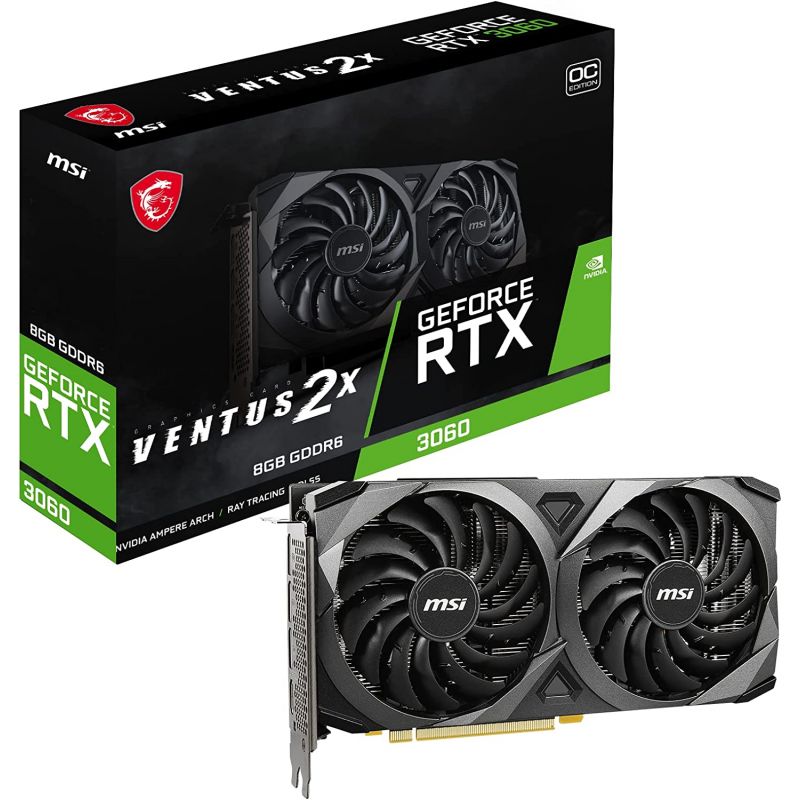 CARTE GRAPHIQUE MSI RTX 3060 VENTUS 2X 8G OC CARTE GRAPHIQUE MSI RTX 3060 VENTUS 2X 8G OC