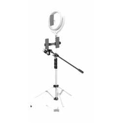 DEVIA TRIPOD RING LIGHT LD 12 POUCE - HAUTEUR 1,70 M - BLANC