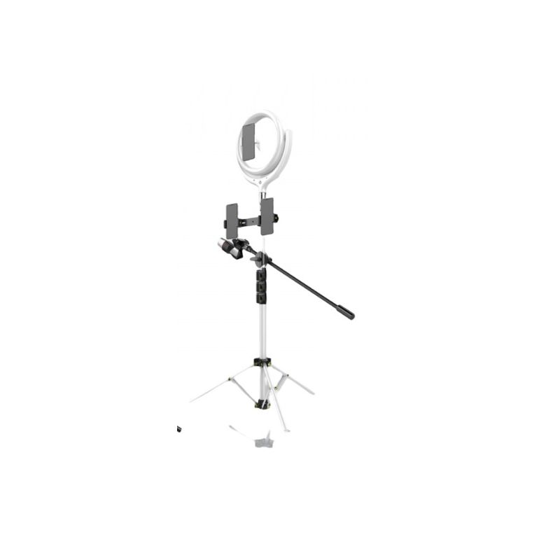 DEVIA TRIPOD RING LIGHT LD 12 POUCE - HAUTEUR 1,70 M - BLANC