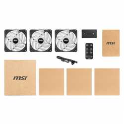 VENTILATEUR BOITIER MSI MAX F12A-3H (3X VENTILATEUR ARGB + CONTROLLEUR )