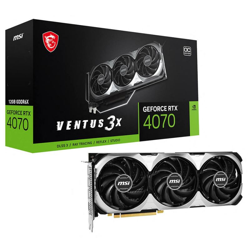 CARTE GRAPHIQUE MSI RTX 4070 VENTUS 3X 12G OC