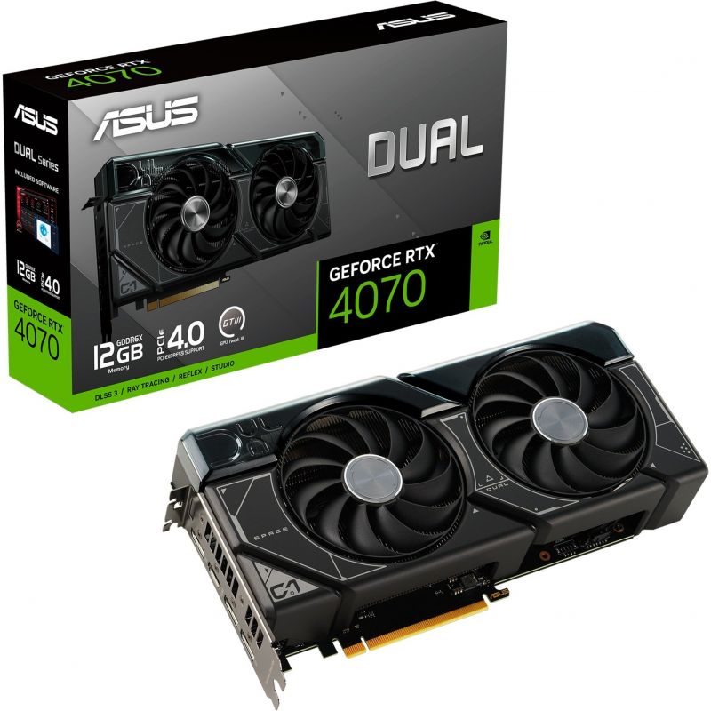 CARTE GRAPHIQUE ASUS GEFORCE RTX 4070 DUAL 12GB CARTE GRAPHIQUE ASUS GEFORCE RTX 4070 DUAL 12GB