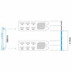 NVLINK AORUS RTX BRIDGE 4-SLOT ( RTX 30 SERIES)