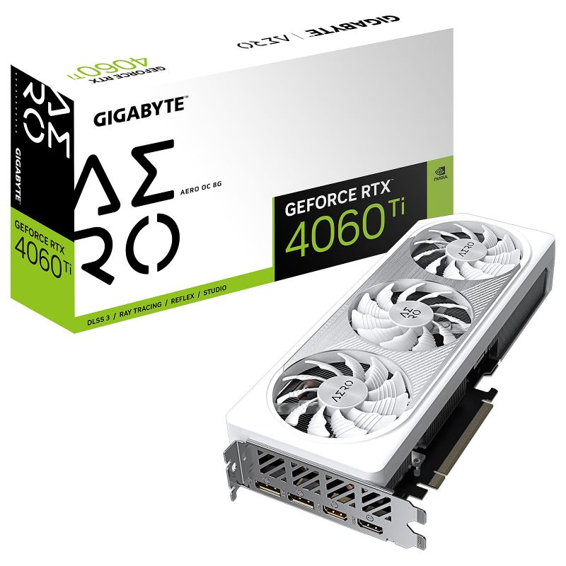 CARTE GRAPHIQUE GIGBAYTE RTX 4060 TI AERO OC-8G