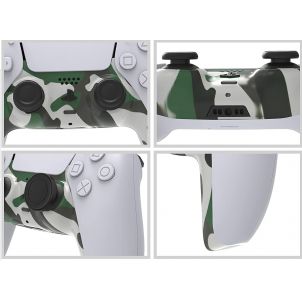 PS5 FRONT COVER CAMOUFLAGE CONTROLLER REPLACEMENT DECORATIVE SHELL (GREEN)