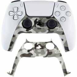 PS5 FRONT COVER CAMOUFLAGE CONTROLLER REPLACEMENT DECORATIVE SHELL (GREY)