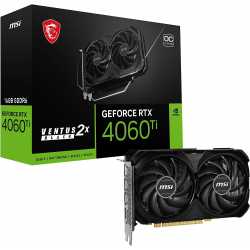 CARTE GRAPHIQUE MSI GEFORCE RTX 4060 TI VENTUS 2X BLACK 16G OC