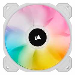 VENTILATEUR BOITIER CORSAIR SP120 RGB ELITE TRIPLE PACK BLANC + LIGTHING NODE CORE