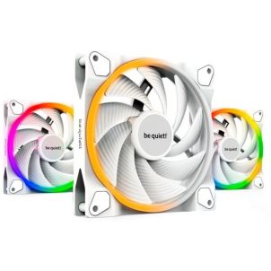 VENTILATEUR BOITIER BE QUIET! KIT X3 BLANC LIGHT WINGS 120MM PWM ARGB HIGH SPEED