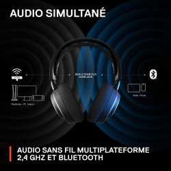 CASQUE-MICRO GAMING SANS FIL WIFI STEELSERIES ARCTIS NOVA 7 NOIR