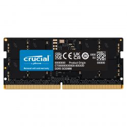 SO-DIMM DDR5 CRUCIAL16 GO 4800 MHZ CL40 1RX8