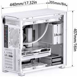 BOITIER PC JONSBO D41 MESH BLANC - MT/SANS ALIM/ATX