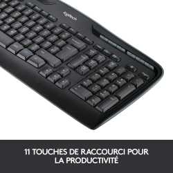 PACK CLAVIER SOURIS LOGITECH KIT MK330 SANS FIL NOIR