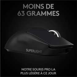 SOURIS LOGITECH - PRO X SUPERLIGHT WIRELESS GAMING - BLACK