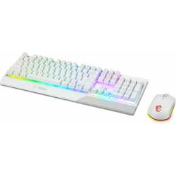 PACK CLAVIER SOURIS MSI VIGOR GK30 COMBO WHITE FR