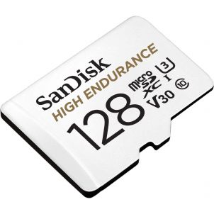 CARTE MICRO SDXC SDSANDISK HIGH ENDURANCE UHS I U3 V30 128 GO ADAPTATEUR SD