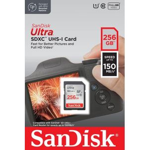 CARTE MEMOIRE SANDISK - SDXC ULTRA 256GB 150MB/S