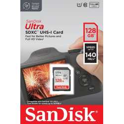 CARTE MEMOIRE SANDISK - SDXC ULTRA 128GB 140MB/S