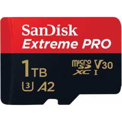 CARTE MEMOIRE SANDISK - MICROSDXC EXTREME PRO 1TB 200MB/S A2 C10 V30 UHS-I