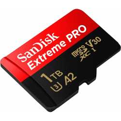 CARTE MEMOIRE SANDISK - MICROSDXC EXTREME PRO 1TB 200MB/S A2 C10 V30 UHS-I