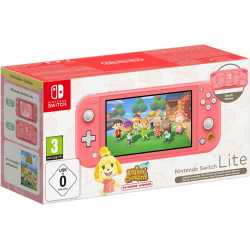 CONSOLE NINTENDO SWITCH LITE ROSE EDITION LIMITEE (MARIE HAWAI) + ANIMAL CROSSING NEW HORIZONS