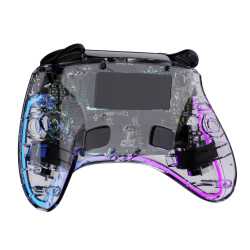 MANETTE SWITCH/PC SANS FIL POLYCHROMA- CABLE 1M - TRANSPARENTE