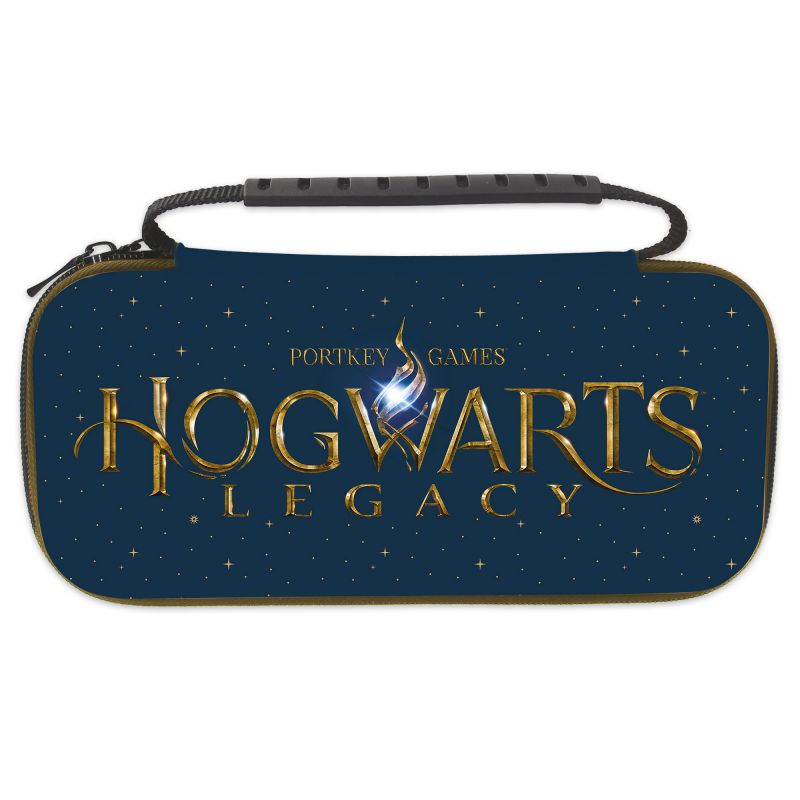 SACOCHE XL POUR SWITCH ET SWITCH OLED- HARRY POTTER - HOGWARTS LEGACY FOND BLEU+GROS LOGO
