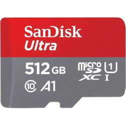 CARTE MEMOIRE SANDISK - MICROSDXC MOBIL ULTRA 512GB 150MB/S UHS-I ADAP