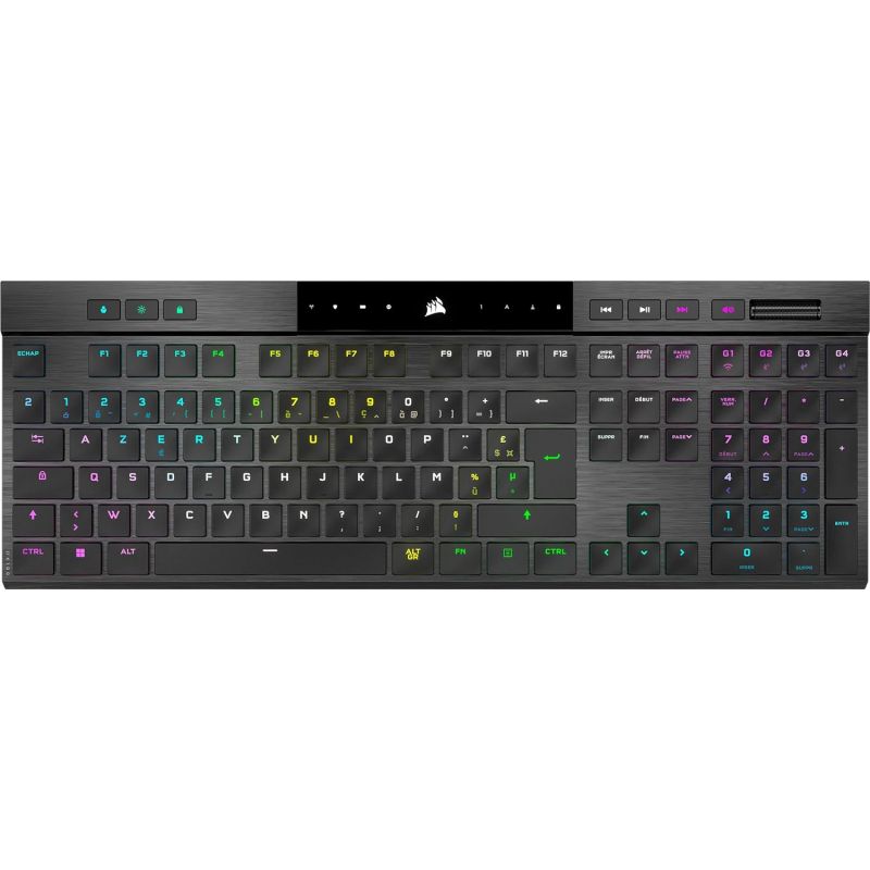 CLAVIER CORSAIR K100 AIR WIRELESS (CHERRY MX ULTRA LOW PROFILE)