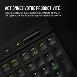 CLAVIER CORSAIR K100 AIR WIRELESS (CHERRY MX ULTRA LOW PROFILE)