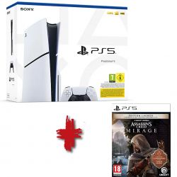 CONSOLE PS5 SLIM 1000 GO (1TO) + ASSASSINS CREED MIRAGE