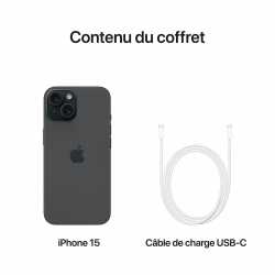 APPLE IPHONE 15 128 GO 6.1 POUCES BLACK