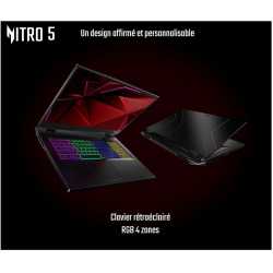 PC PORTABLE 15.6 POUCES GAMING ACER NITRO 5 AN515-58-57GFFULL HD 144HZ / 4060 RTX / I5 12450H / 512 GO NVME /