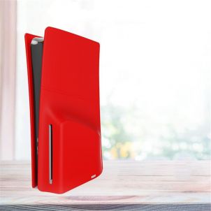 SILICON COVER (RED) FOR PS5 SLIM DISC EDITION