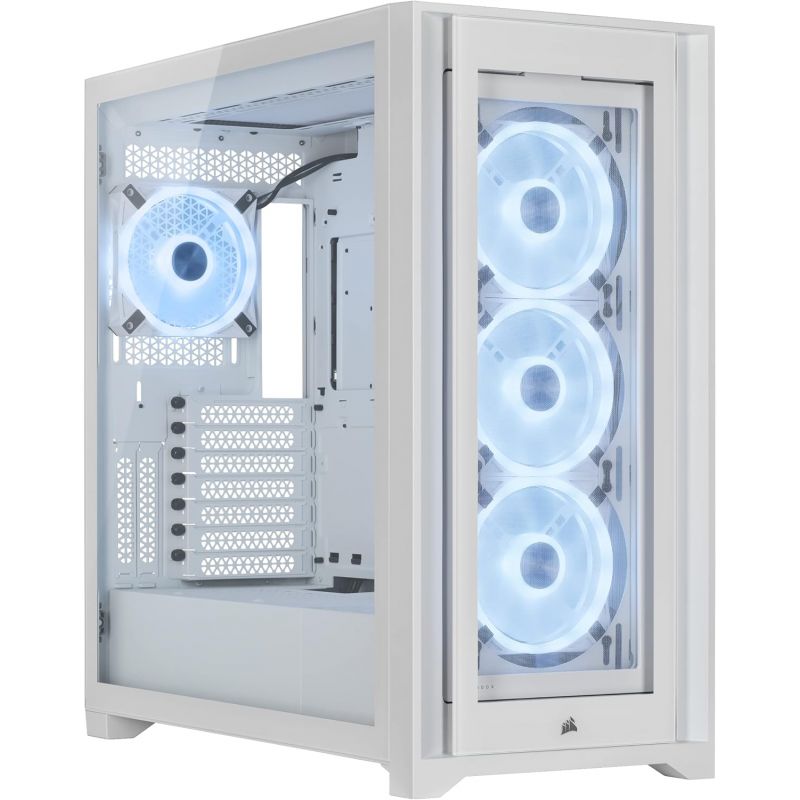 BOITIER CORSAIR ICUE 5000X RGB QL EDITION BLANC