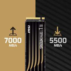 SSD NVME MSI SSD SPATIUM M480 PRO PCIE 1GO (1000 GO )
