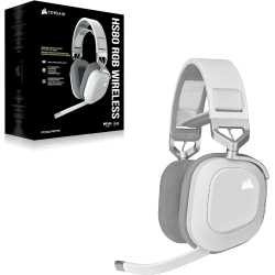 CASQUE CORSAIR HS80 RGB USB BLANC