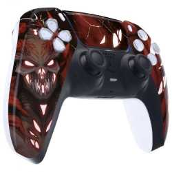 COQUE AVANT MANETTE PS5 BRILLANTE + PAD - DEMON