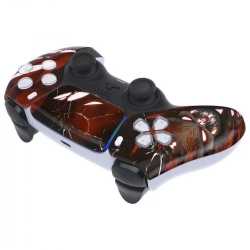 COQUE AVANT MANETTE PS5 BRILLANTE + PAD - DEMON