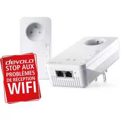 CPL DEVOLO MAGIC 2 WIFI NEXT - KIT DE DEMARRAGE CPL 2400 MBPS (1X DEVOLO MAGIC 2 LAN + 1X DEVOLO MAGIC 2 WIFI NEXT)