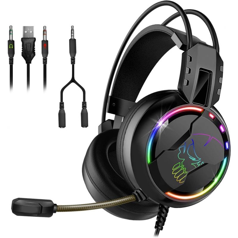 CASQUE SOG PRO H7 RGB POUR PS4 / PS5/XBOXONE/SERIESX/SWITCH/ PC - NOIR