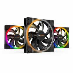 VENTILATEUR BOITIER BE QUIET! LIGHT WINGS 140MM PWM ARGB KIT X3 - BL078