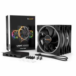 VENTILATEUR BOITIER BE QUIET! LIGHT WINGS 140MM PWM ARGB KIT X3 - BL078