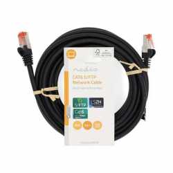 CABLE RESEAU RJ45 MALE/MALE - CAT6 S/FTP - NOIR - 5M NEDIS